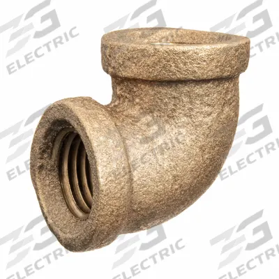 APPROVED VENDOR Metal Pipe Elbow: 90° Elbow, 2 in x 2 in, Class 125, None Brass, 200 psi - Threaded Low-Pressure Pipe Fittings for Potable Water