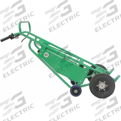 VALLEY CRAFT Drum Hand Truck: For 30 gal_55 gal Cntnr Cap - Powered Steel-Frame Drum Hand Trucks