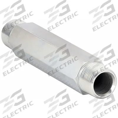 PARKER Metal Pipe Straight: Straight, Steel, 1/2 in x 1/2 in - Hydraulic Threaded Extreme-Pressure Pipe Fittings