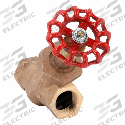 UNITED BRASS WORKS Globe Valve: For Gas/Oil/Steam/Water Media, Bronze, Y-Body - Bronze Y-Pattern Boiler Blow-Down Globe Valves