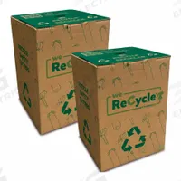 KLEVER Blade Disposal Unit: Safety Cutter Recycling Container, Approximately (1000) Blade Heads (MPN A48004-0). Key specifications — attr307480: Brown; attr307478: Corrugate; attr307477: Approximately (1000) Blade Heads; attr307479: Table Top; attr307476: Safety Cutter Recycling Container; attr324880: KLEVER.