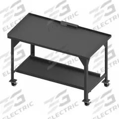 DURHAM MFG Workbench: Fixed Ht, Steel, 60 in x 30 in, 4,000 lb Overall Load Capacity, Gray (MPN DWBM-3060-BE-PS-95). Key specifications — Brand: DURHAM MFG.