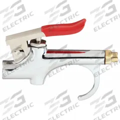 SPEEDAIRE Air Gun: Thumb-Lever Grip, Chrome-Plated Zinc, 1/4 in Female NPT, 1 Nozzle(s), Straight (MPN 22YK46). Key specifications — attr1328526: Chrome-Plated Zinc; attr1328500: Brass Tip; attr1328508: SPEEDAIRE; attr1328515: No; attr1328533: No.