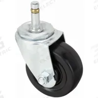 APPROVED VENDOR Stem Caster: Swivel, No Brake, 3 in Wheel Dia., 1 1/4 in Wheel Wd, Rubber, Rubber (MPN 429H07). Key specifications — attr1111099: APPROVED VENDOR; attr1111095: Black; attr1176855: Swivel.