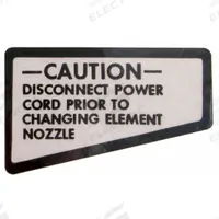 MASTER APPLIANCE Warning Label English: For 1UMK3/5HC24/5PYR3, For 10008/10009/10012 (MPN 50341). Key specifications — attr424376: Warning Label English; attr325163: MASTER APPLIANCE; attr314577: 10012; attr314578: Master Appliance; attr314576: 1UMK3.