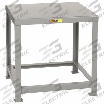 LITTLE GIANT Work Table: Fixed Ht, Steel, 30 in x 22 in, 10,000 lb Overall Load Capacity - Steel-Top Worktables