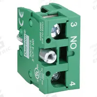 DAYTON Contact Block: 22 mm Panel Mounting Size, 1NO, Momentary, Screw Clamp Terminals (MPN 30G075). Key specifications — Switch Action: Momentary; Terminal Connection Type: Screw Clamp Terminals; Brand: DAYTON.