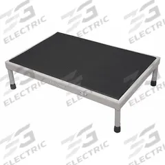 COTTERMAN Work Platform: 14 in Platform Ht - Max, 24 in Platform Wd, 36 in Platform Dp, Adj Ht (MPN 1SAWP2436A8 A9-14 B1 P6). Key specifications — Brand: COTTERMAN; Color: Silver; Tread Type: Antifatigue Mat.
