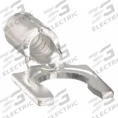 3M Fork Terminals: Bare, #8 Stud Size, 22 AWG – 18 AWG Wire Range, Locking Fork, 600 V (MPN MU18-8FLX). Key specifications — attr1307966: Butted; attr1307963: MU18-8FLX; attr1307967: 3M; attr1307972: MU18.