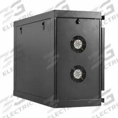 EATON TRIPP LITE Mini Rack Enclosure: 6 Rack Units, 120V AC, 26.6 in x 39.05 in x 13.9 in, Steel (MPN SRW6USM). Key specifications — Brand: EATON TRIPP LITE; Includes: Removable Mounting Plate; Material: Steel; Fan Input Voltage: 120V AC; Fan Style: Front and Back Door Frame.