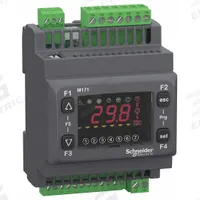 SCHNEIDER ELECTRIC PLC: (5) Analog, (4) Digital/(5) Analog, 100 to 240V AC (MPN TM171OD14R). Key specifications — attr211240: SCHNEIDER; attr1072668: Clock Not Included; attr1075941: (5) Analog; attr1075943: (4) Digital.