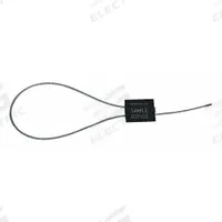 TYDENBROOKS Cable Seals: Black, Aluminum, 12 in Cable Lg, 1/8 in Cable Dia, Random, 200 PK (MPN V46020121-08-GRAI). Key specifications — Brand: TYDENBROOKS; Marking Color: White; Marking Included: Numbers; Marking Message: Sealed; Marking Numbering: Random.
