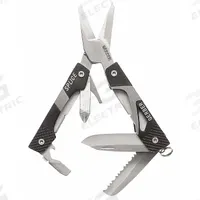 GERBER Scissor Multi-Tool: Multi-Tool Plier, 8 Tools, 9 Functions, 2 3/8 in Closed Lg, 4 in Open Lg (MPN 31-000013). Key specifications — attr15951: GERBER; attr10311: Splice Pocket Tool - Black Clam; attr10312: Black; attr15963: Stainless Steel; attr15971: Multi-Tool Plier; attr15972: Bottle Opener; attr15977: Fold-Out; attr15981: Splice.