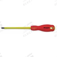WESTWARD Insulated Slotted Screwdriver: 7/32 in Tip Size, Long Lg, 9 in Overall Lg, 5 in Shank Lg (MPN 1YXK2). Key specifications — attr1205183: 7/32 in; attr1205186: Cushion; attr1205189: WESTWARD.