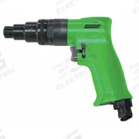 SPEEDAIRE Air Screwdriver: 1/4 in, Light Duty, 2,200 RPM, Lever, Variable Speed, Positive (MPN 12V743). Key specifications — attr1320791: 1/4 in; attr1320794: Lever; attr1320795: Yes; attr1320833: SPEEDAIRE.