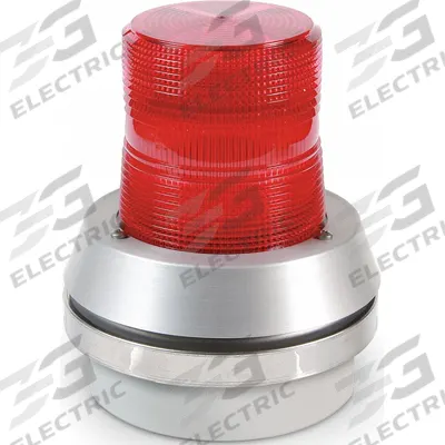 EDWARDS SIGNALING Horn Strobe: 24V DC, 7 3/8 in Overall Ht, 6 in Overall Dia, LED - Horn Alarms with Strobe Light