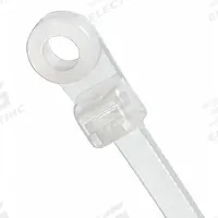 PANDUIT Cable Tie: 4 1/2 in Nominal Lg, 3/4 in Nominal Max. Bundle Dia., 0.1 in Wd, 1,000 PK (MPN PLC1M-S4-M). Key specifications — Screw Mount Hole Size: #4; Color: Natural; Brand: PANDUIT.