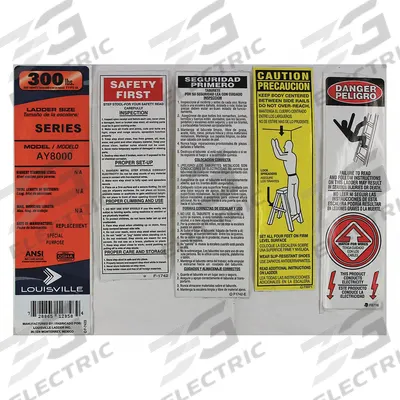 LOUISVILLE Label Kit: For 1CMV6/1CMV7/33J655/5MRG9/5MRH0 - Material Handling Parts
