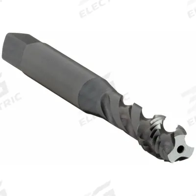 OSG Spiral Flute Tap: M8x1.25 Metric, D5 / 4H-6H, 3 Flute - Spiral-Flute Taps for Steel & Stainless Steel