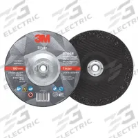 3M Depressed Center Grinding Wheel: Type 27, 7" x 1/4" x 5/8"-11, Ceramic, 36 Grit, Silver (MPN 87448). Key specifications — Series: Silver; Brand: 3M.