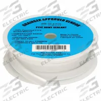 APPROVED VENDOR Gasket-Making Tape: 3/8 in x 25 ft, 0.13 in Thick, -450°F to 600°F, White, PTFE (MPN 21TF48). Key specifications — attr538776: White; attr538775: APPROVED VENDOR.
