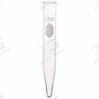 KIMBLE Centrifuge Tube: 12 mL, Centrifuge Tube, 17 mm Body Dia, 118 mm Overall Ht, Colorless, Round (MPN 45194-12). Key specifications — Graduated: No; Includes Closure: No; Body Color: Colorless; Brand: KIMBLE; Bottom Shape: Round.