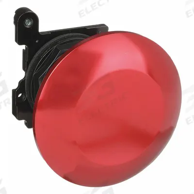 EATON Mushroom Head Push Button: 30 mm, Metallic - Mushroom-Head Push-Button Operators