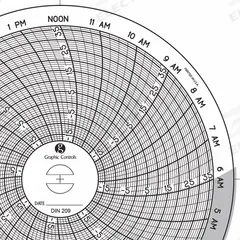 GRAPHIC CONTROLS Circular Paper Chart: Dickson, -18°C to 37°C, Chart 209, Dickson, Universal, 60 PK. Key specifications — attr1000971: VFC21; attr1001003: GRAPHIC CONTROLS; attr1001002: Temperature °C.