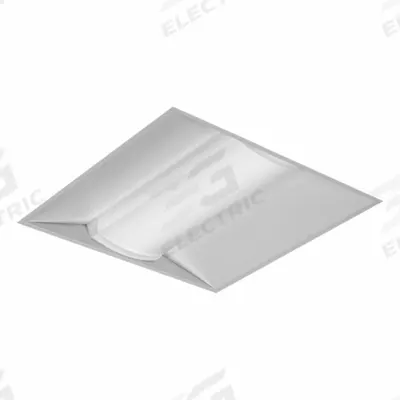 DAYBRITE Recessed Troffer: 2 ft Lg, 2 ft Wd, 3,800 lm, 3500K, 33 W, 120 to 277V AC - 2 ft. x 2 ft. LED Center-Basket Troffers