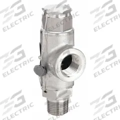 KUNKLE VALVE Safety Relief Valve: FNPT x MNPT, 1/2 in x 1/2 in, Stainless Steel, -60°F to 406°F (MPN 0140-C01-ME0100). Key specifications — Brand: KUNKLE VALVE.