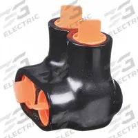 BLACKBURN Multitap Connector: 2 Port, Single-Sided Entry, 14 AWG – 2/0 AWG Wire Size, Black (MPN AMT20). Key specifications — Body Material: Aluminum; Brand: BLACKBURN.