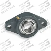 DAYTON 2 Bolt Flange Bearing: Radial Ball, 1 1/2 in Bore, Cast Iron, Set Screws, 6 5/8 in Lg (MPN 3FCV9). Key specifications — Bore Type: Cylindrical; Brand: DAYTON; Lubricant Material: NLGI #2 Equivalent; Mounting Bolt Size: 1/2 in; Split Housing: Not Split; System of Measurement: Inch.
