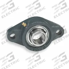 DAYTON 2 Bolt Flange Bearing: Radial Ball, 1 1/2 in Bore, Cast Iron, Set Screws, 6 5/8 in Lg (MPN 3FCV9). Key specifications — Bore Type: Cylindrical; Brand: DAYTON; Lubricant Material: NLGI #2 Equivalent; Mounting Bolt Size: 1/2 in; Split Housing: Not Split; System of Measurement: Inch.