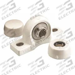 NTN Pillow Block Bearing: 1 7/16 in Bore, Polymer, Set Screws, 1 55/64 in Shaft Ht, 212°F Max Temp (MPN SUCPPL207-23CCFG1). Key specifications — Brand: NTN; Mounting Bolt Size: 1/2 in; Standards: NSF H1; System of Measurement: Inch.
