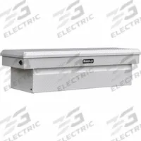 BUYERS PRODUCTS Crossover Truck Box: Crossover Truck Box, Single Lid Lid, 71 in Overall Wd, Aluminum (MPN 1749440). Key specifications — Color: White; Brand: BUYERS PRODUCTS.