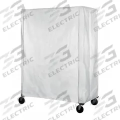 EAGLE GROUP Utility Cart Cover: White, Nylon, Hook-and-Loop, 72 in Wd, 86 in Ht, 24 in Dp (MPN CVC-86-2472). Key specifications — For Use With: Any Standard Eagle Cart; Brand: EAGLE GROUP.