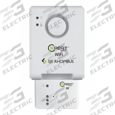 SJE-RHOMBUS High Water Alarm: High Level, 3.7V DC, Auto, 80 dB, Audio/Visual, 2 Alarm Inputs - Wi-Fi Enabled Liquid-Level Alarms