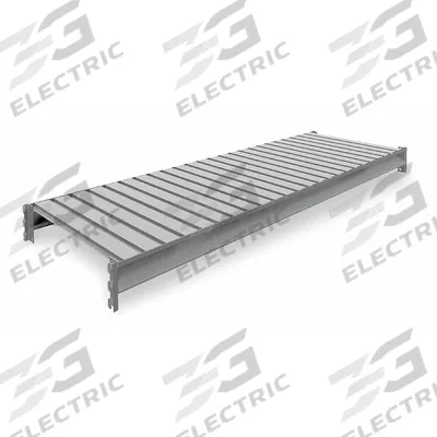 TENNSCO Shelf: 72 in x 24 in, 22 ga Beams, Steel - Ribbed Steel Decking Bulk Rack Shelf Kits