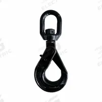DAYTON Slip Hook: 7,100 lb Working Load Limit, 80 Hook Grade, Steel, 3/8 in Material Thick, Swivel (MPN 5WRT5). Key specifications — Color: Black; Brand: DAYTON; Visual Indicator Markings: None.