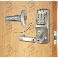 CODELOCKS Electronic Keyless Lock: Keypad, ADA Compliant, Zinc (MPN CL5000PK-BS). Key specifications — Product Type: Electronic Keyless Lock; Manufacturer Part Number: CL5000PK-BS; Access Method: Keypad.