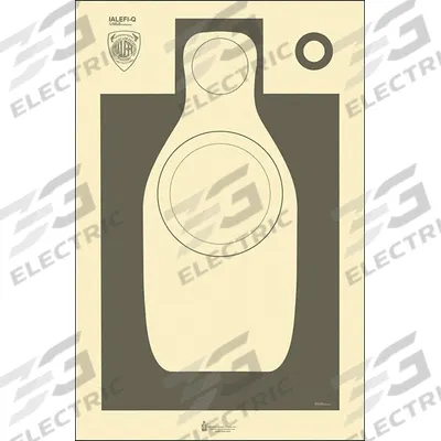 ACTION TARGET Shooting Range Targets: Paper, Silhouette Target, 35 in Ht, 23 in Wd - Silhouette Targets