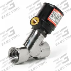 ASCO Angle Body Piston Valve: 2-Way, Normally Closed, 3/8 in Pipe Size, Stainless Steel Body (MPN 8290A791). Key specifications — Brand: ASCO; Nominal Pipe Size: 3/8 in; Operating Environment: Outdoor.