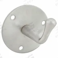 APPROVED VENDOR Bathroom Hook: 3 in x 3 in x 2 7/8 in, Stainless Steel, Satin, Mounting Screws (MPN 1ECL8). Key specifications — Brand: APPROVED VENDOR; Material: Stainless Steel.
