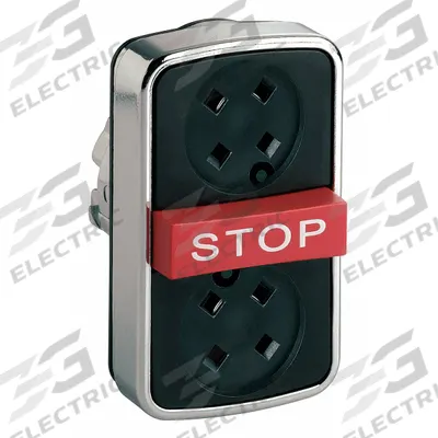 SCHNEIDER ELECTRIC Multihead Operator: Non-Illuminated, 3 Button, Flush Profile - Multihead Push-Button Operators