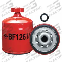 BALDWIN FILTERS Fuel Filter: Spin-On, 3 in Outside Dia, M16-1.50 Thread Size, Cellulose, BF1261. Key specifications — attr1137520: BF1261; attr434022: BALDWIN FILTERS; attr427730: Cellulose; attr427731: G449-B Integral Gasket; attr1017112: Trucks; attr1017113: Lister-Petter.