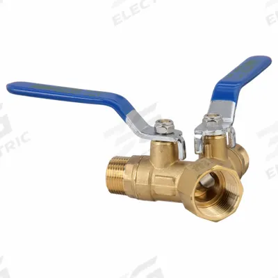 APPROVED VENDOR Manual Three-Way Ball Valve: 1 in, Brass, FNPT x MNPT x MNPT - Y-Pattern Brass Ball Valves
