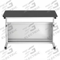 VERSADESK Standing Desk: Black, Wood, 60 in Overall Wd, 30 in Overall Dp, 36 in Max Desktop Ht (MPN CTL6030-WB). Key specifications — Frame Color: White; Frame Material: Laminate; Brand: VERSADESK; Desktop Color: Black; Desktop Material: Wood.