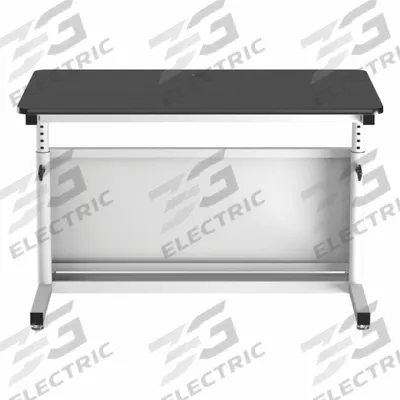 VERSADESK Standing Desk: Black, Wood, 60 in Overall Wd, 30 in Overall Dp - Manual Adjustable-Height Desks