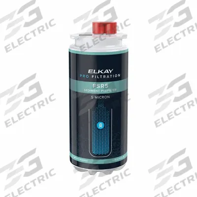 ELKAY Quick-Connect Water Filter: 1.5 gpm, 7 7/8 in Overall Ht, 3 1/8 in Overall Dia - Quick-Connect Filters for Appliance Water Pre-Filter Systems