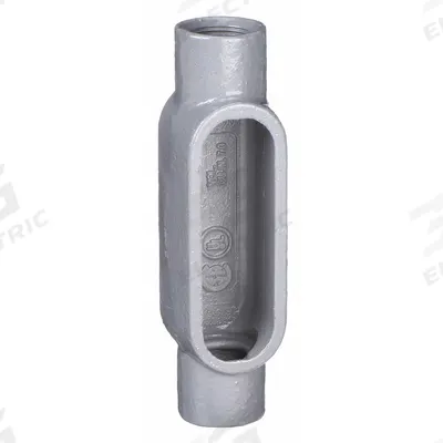 HUBBELL KILLARK Conduit Outlet Body: Iron, 1 in Trade Size, C Body, 11 cu in Body Capacity - C - Straight Type